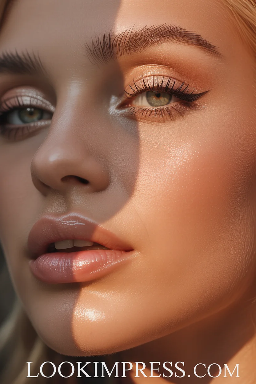  Soft glam glow makeup look