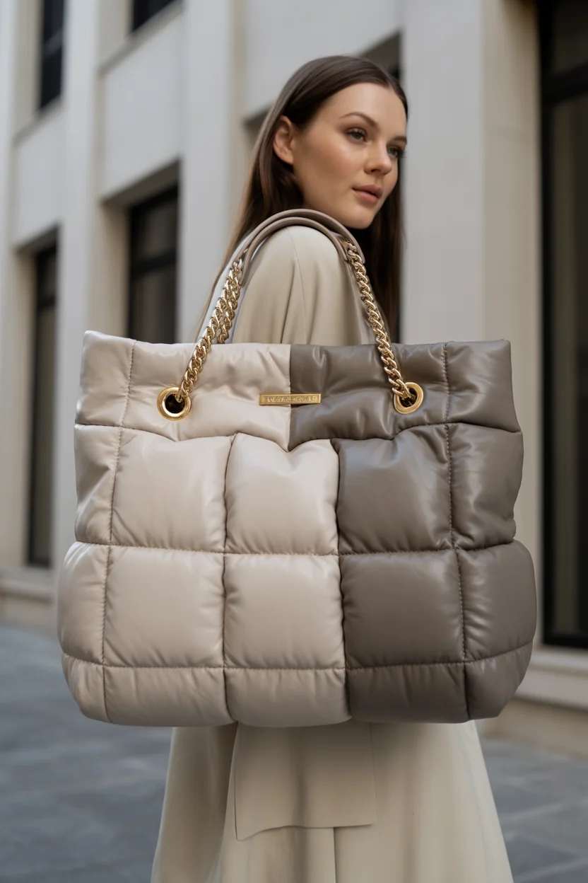 Soft puffy handbag trend
