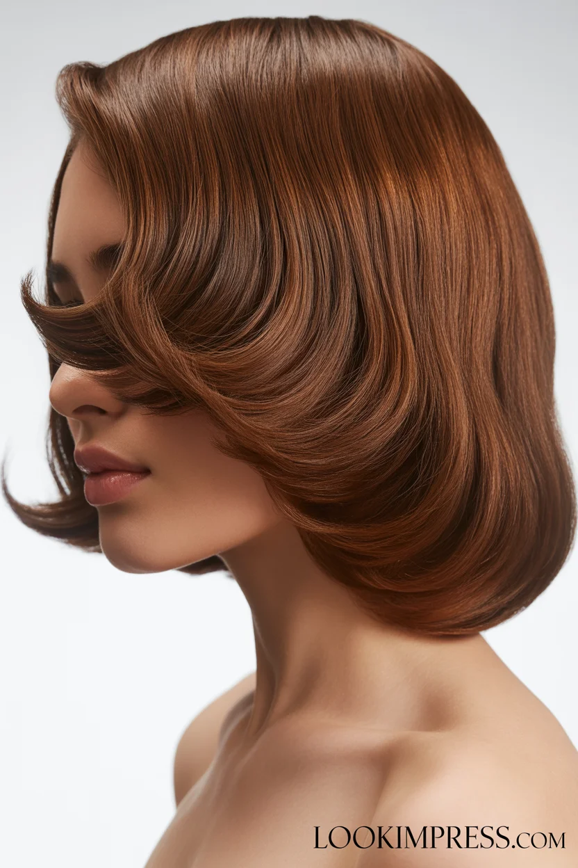 chic flipped ends medium hairstyle