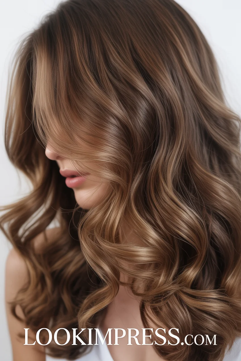  Soft brunette balayage hair color