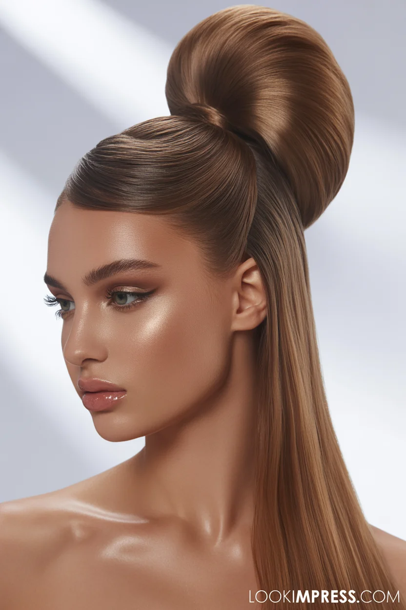  Sleek high ponytail prom hairstyle