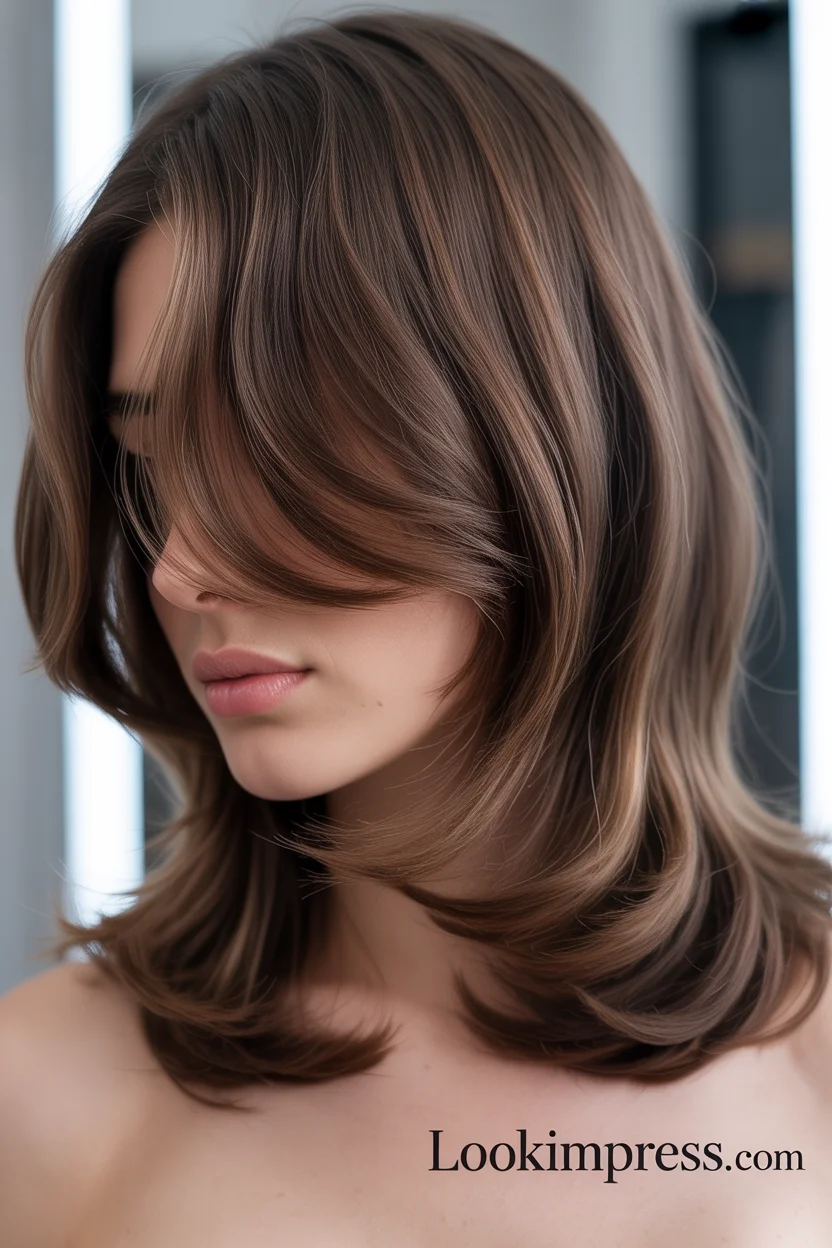 Mushroom brown brunette hair