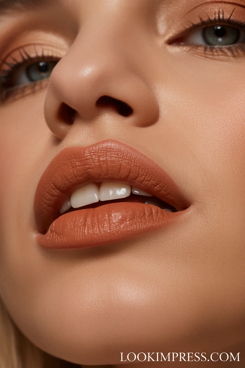 Cinnamon nude lip color