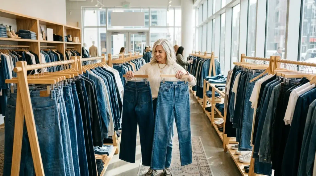 Pick a straight or wide leg