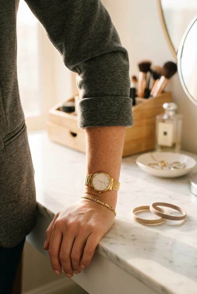 Push Up the Sleeves to Show Your Wrists