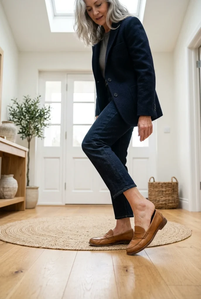 Ground the Outfit With Supportive Flat Shoes